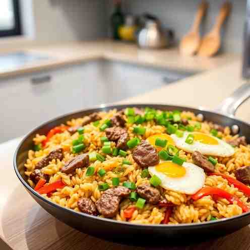Easy Beef Fried Rice Recipe - One-Pan Meal in 30 Min